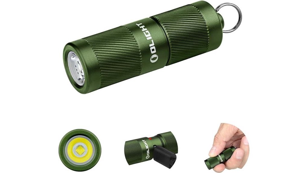 compact rechargeable keychain flashlight