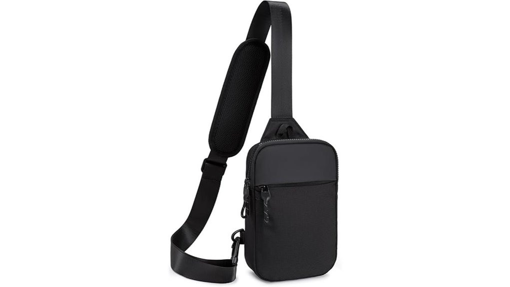 compact rfid unisex sling bag