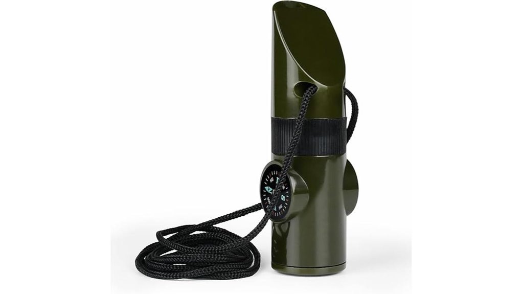 compact seven function survival whistle