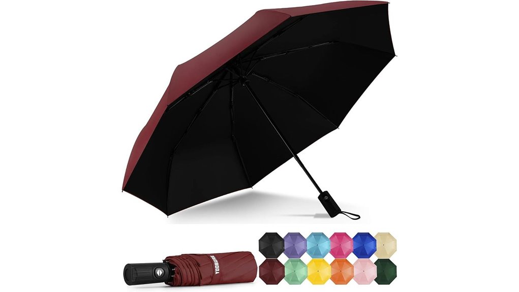 compact windproof automatic umbrella
