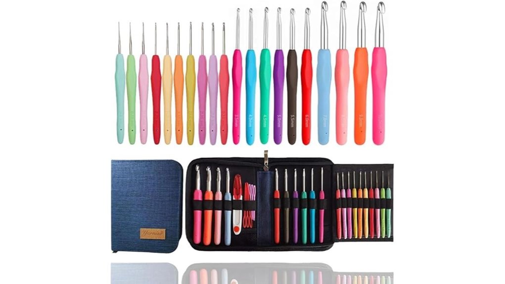 complete ergonomic crochet hook set
