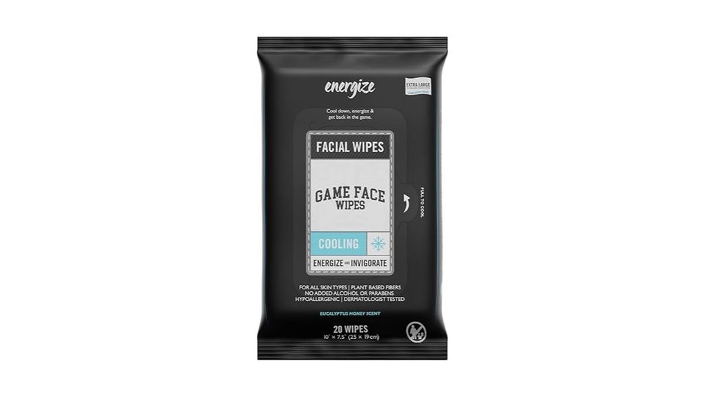 compostable cooling sport face wipes