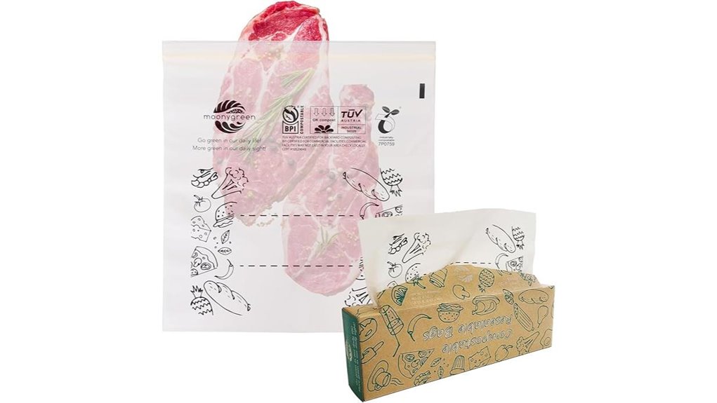 compostable resealable gallon bags