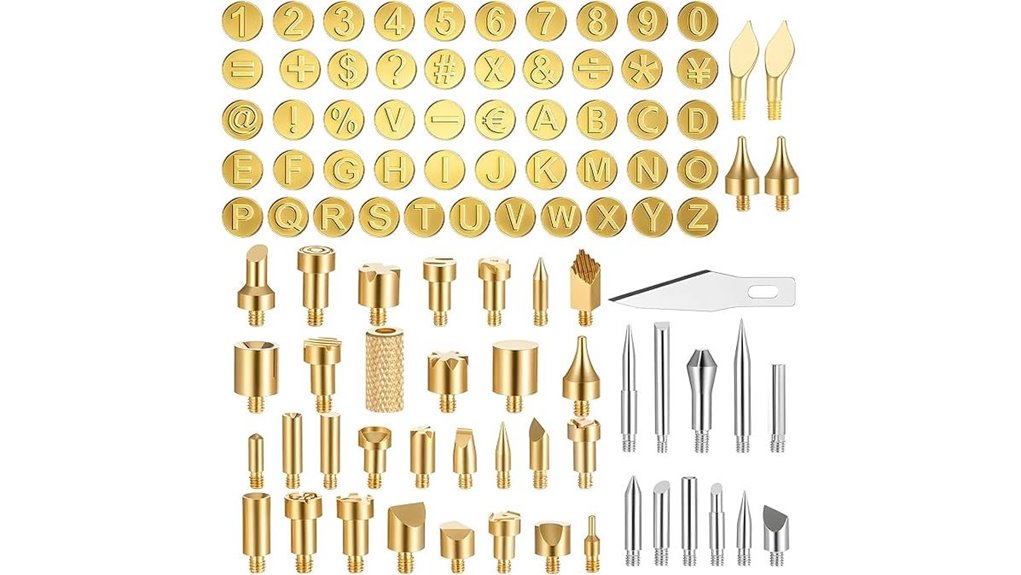 comprehensive wooden pyrography tip set