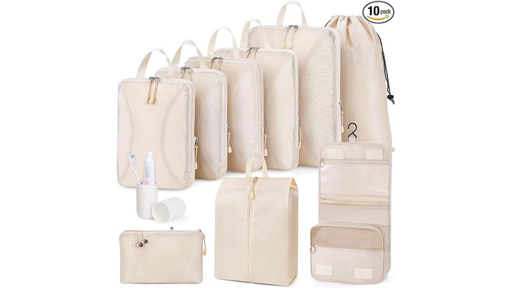 compression packing cubes set