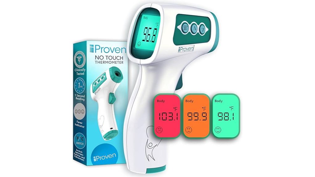 contactless infrared forehead thermometer