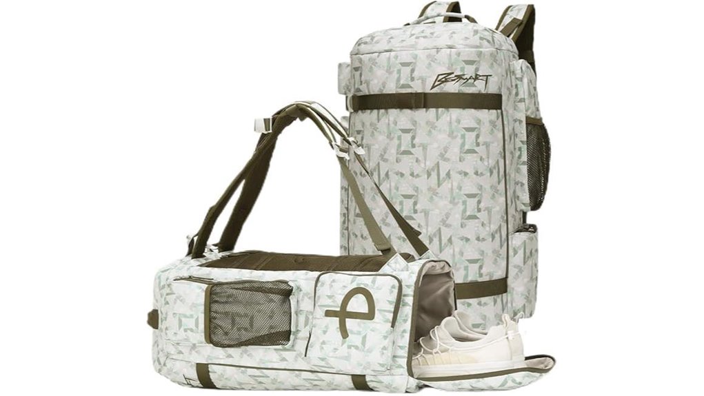 convertible 2 in 1 40l gym duffel