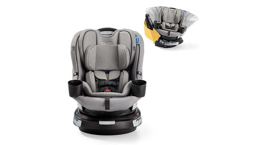 convertible 360 degree rotating carseat