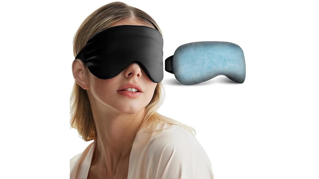 cooling black gel eye mask