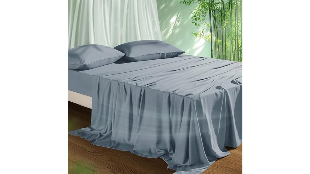 cooling blue bamboo viscose sheets