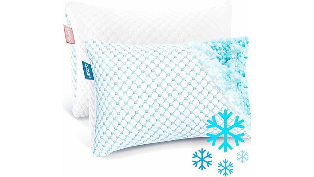 cooling shredded memory foam pillows