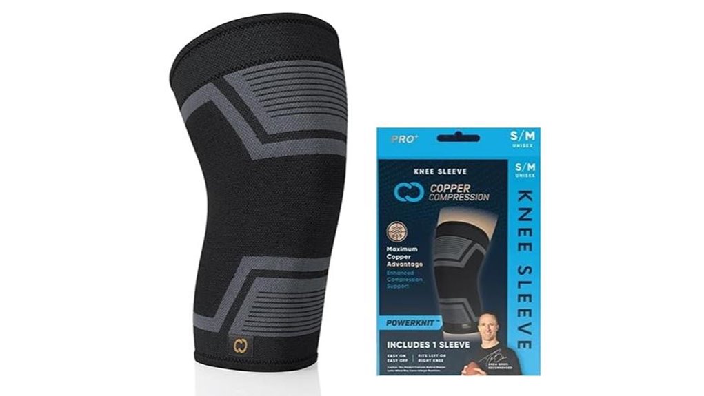 copper compression knee sleeve