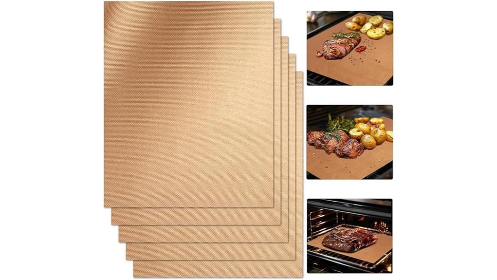 copper nonstick bbq grill mats