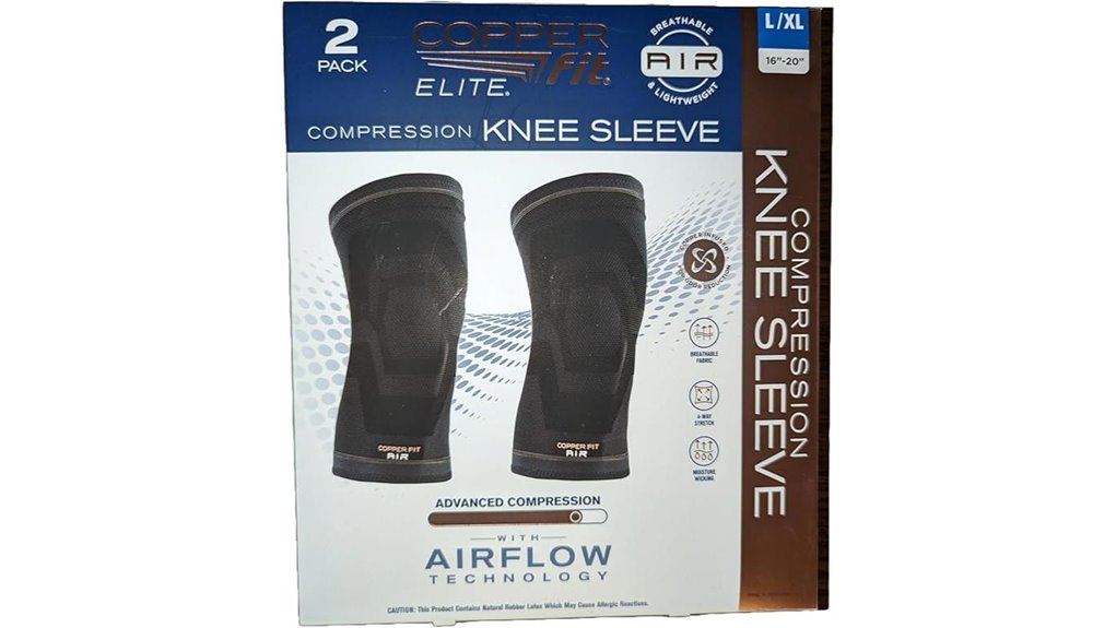 copperfit elite air knee compression