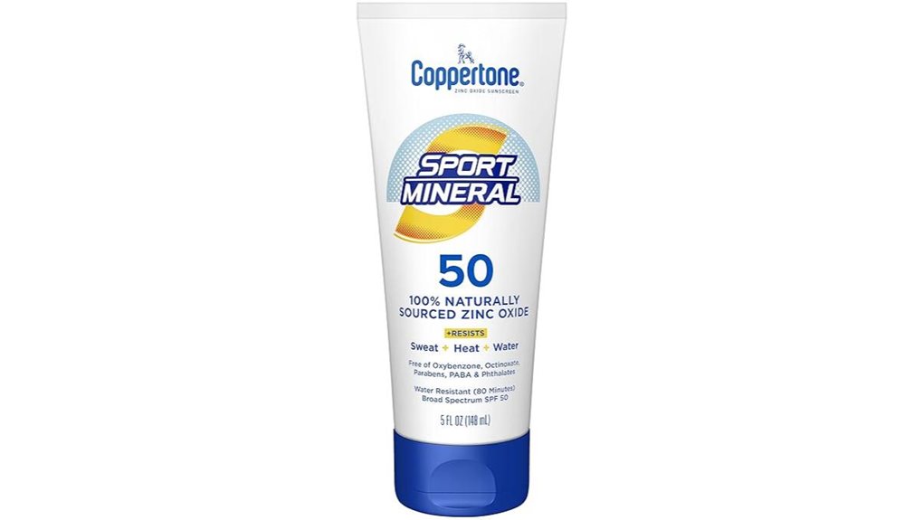 coppertone sport spf50 mineral