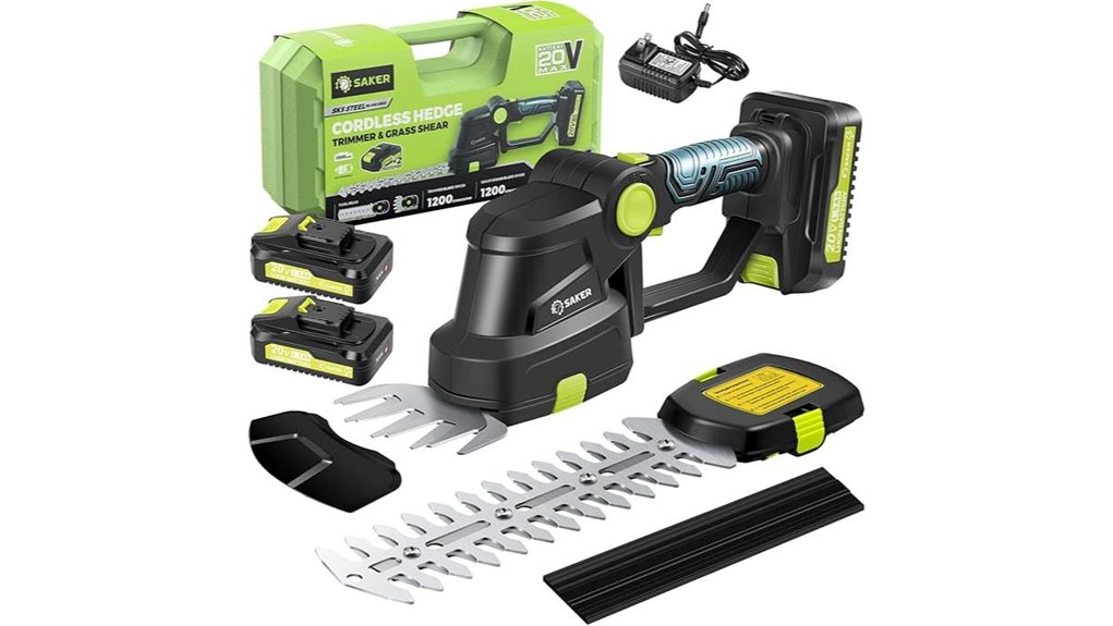 cordless 20v hedge trimmer