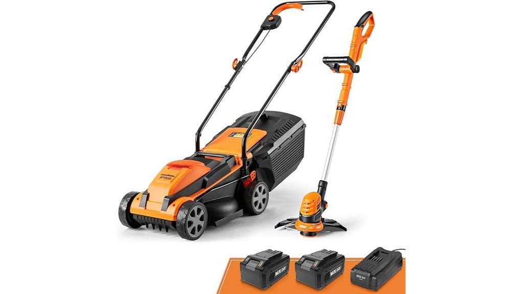 cordless 24v 13 mower combo