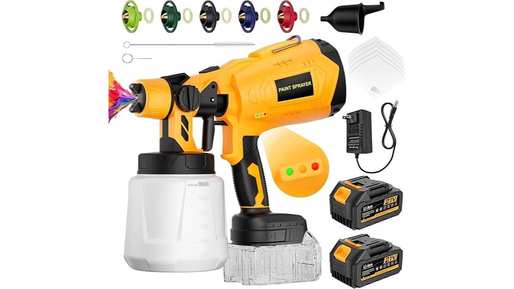 cordless 650w paint sprayer