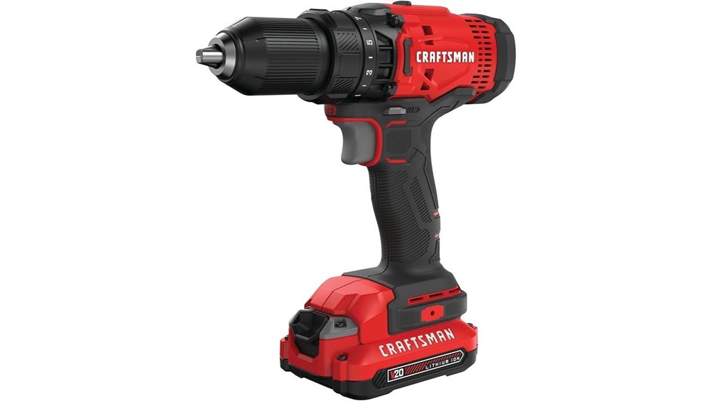 cordless craftsman v20 drill driver