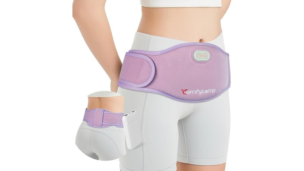 cordless dual zone menstrual heating belt