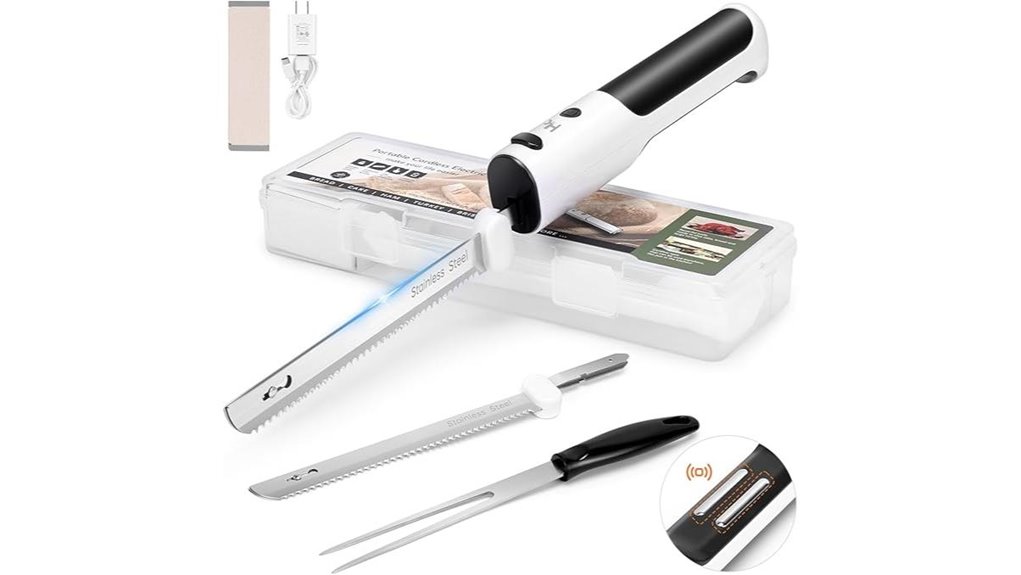 cordless electric knife set