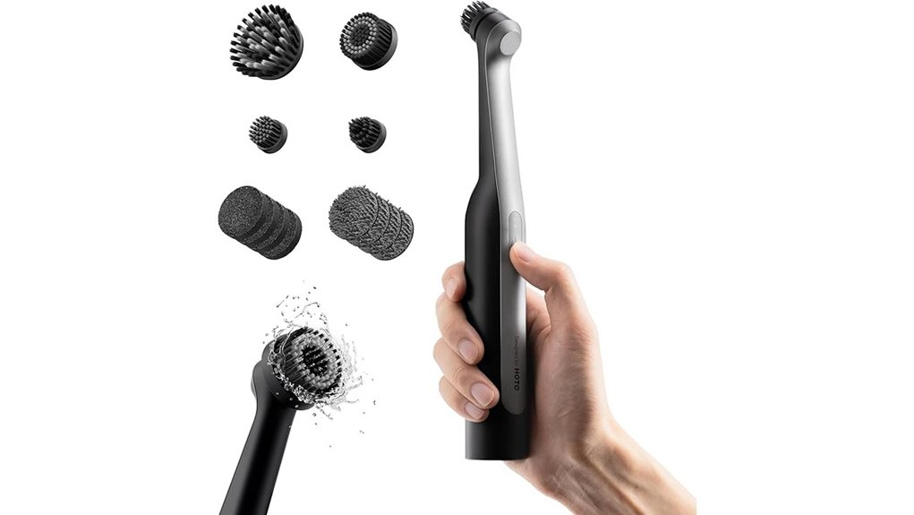 cordless electric spin scrubber
