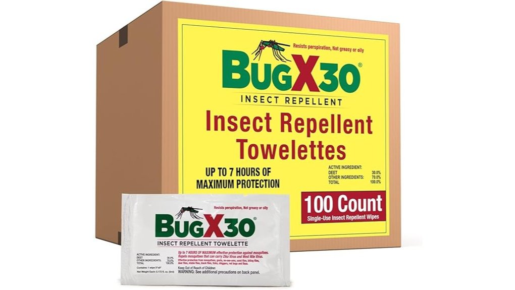 coretex deet insect repellent wipes