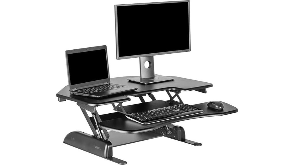 corner dual monitor standing converter