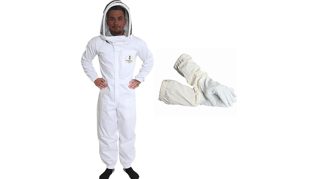 cotton beekeeper suit with veil