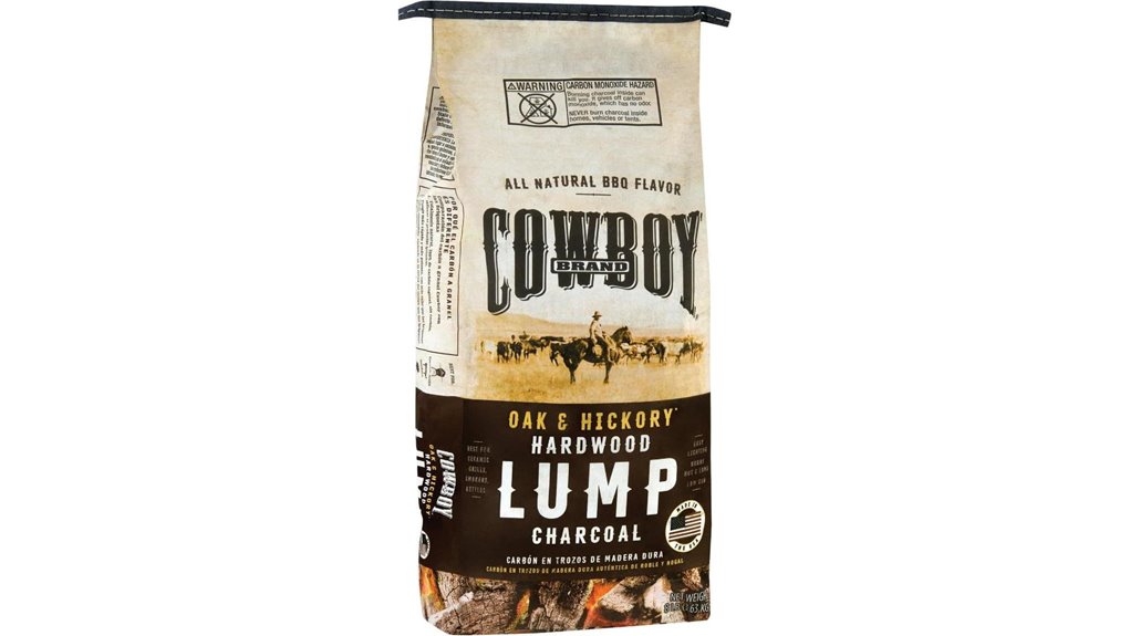 cowboy hardwood lump charcoal 8lb