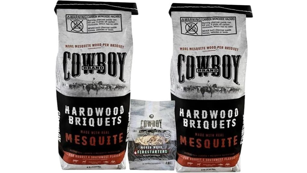 cowboy mesquite charcoal briquets