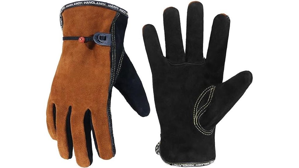 cowhide unisex work gloves