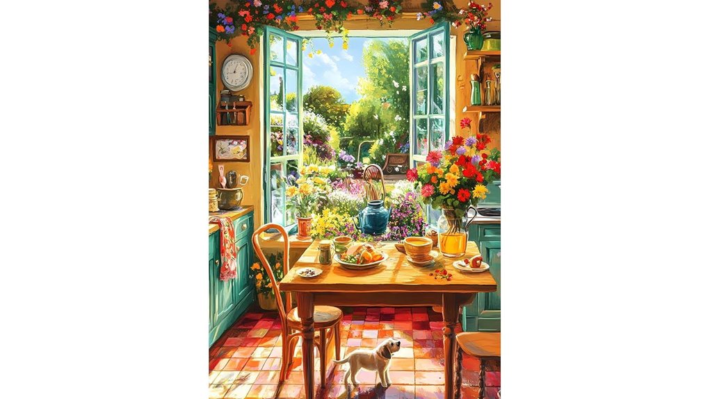 cozy kitchen garden puzzle