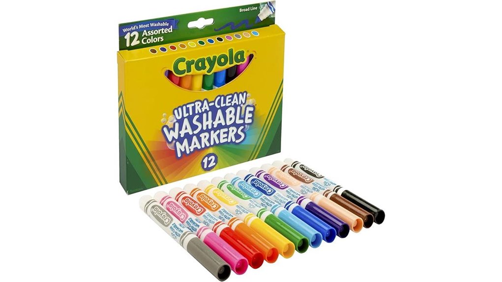 crayola 12 count broad washable markers