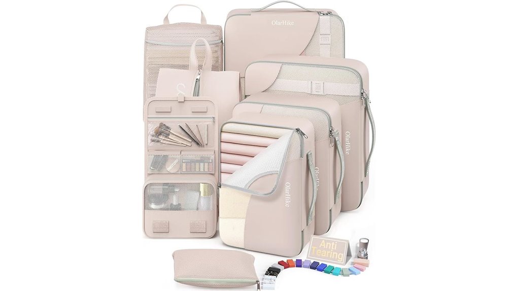 cream olarhike travel packing cubes