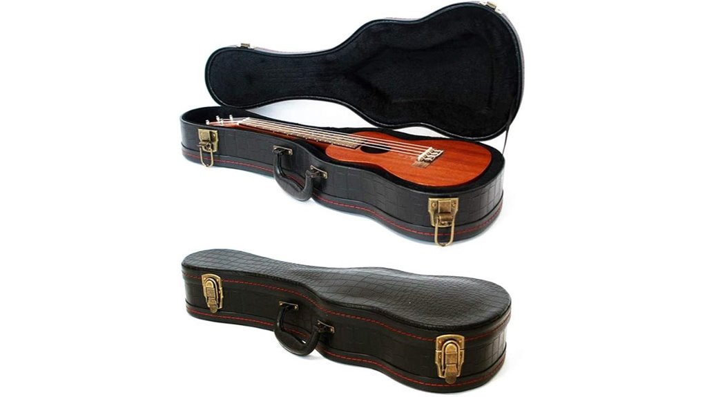 crocodile pattern concert ukulele case