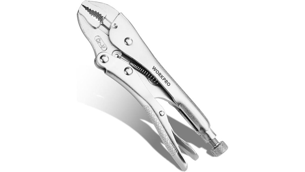 curved jaw locking pliers with cutter