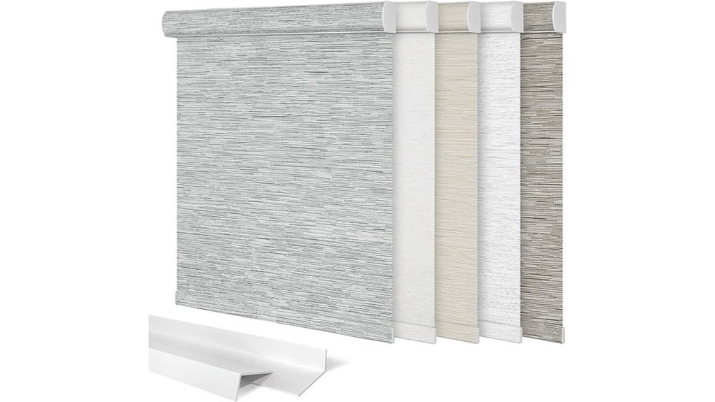 custom gray cordless blackout roller