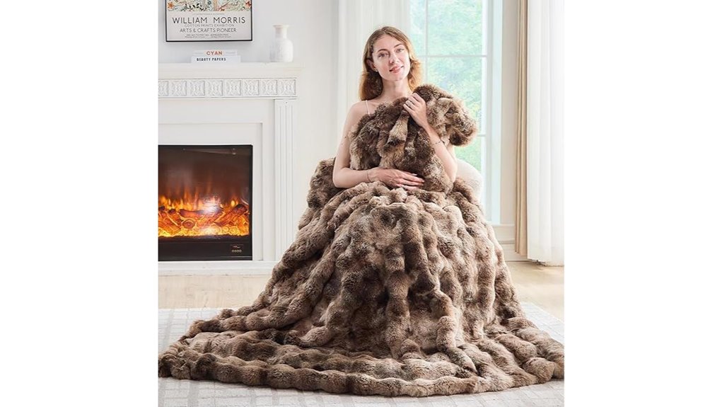 dark coffee tie dye faux fur