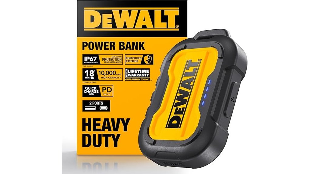dewalt 10000mah usb c powerbank