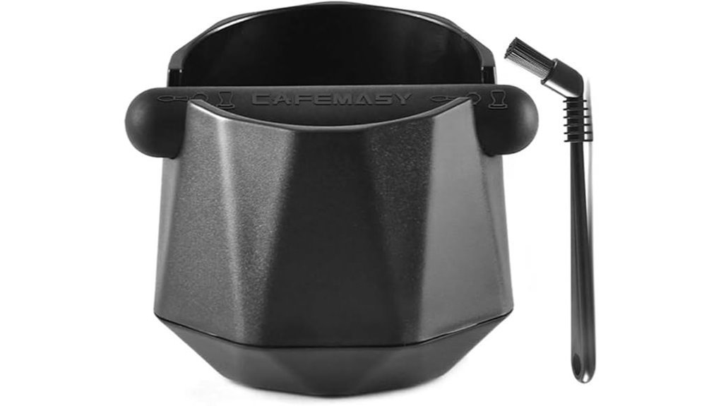 diamond shaped mini espresso knockbox