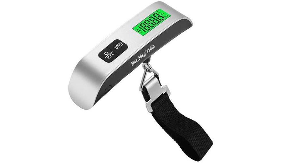 digital 110lb backlit luggage scale