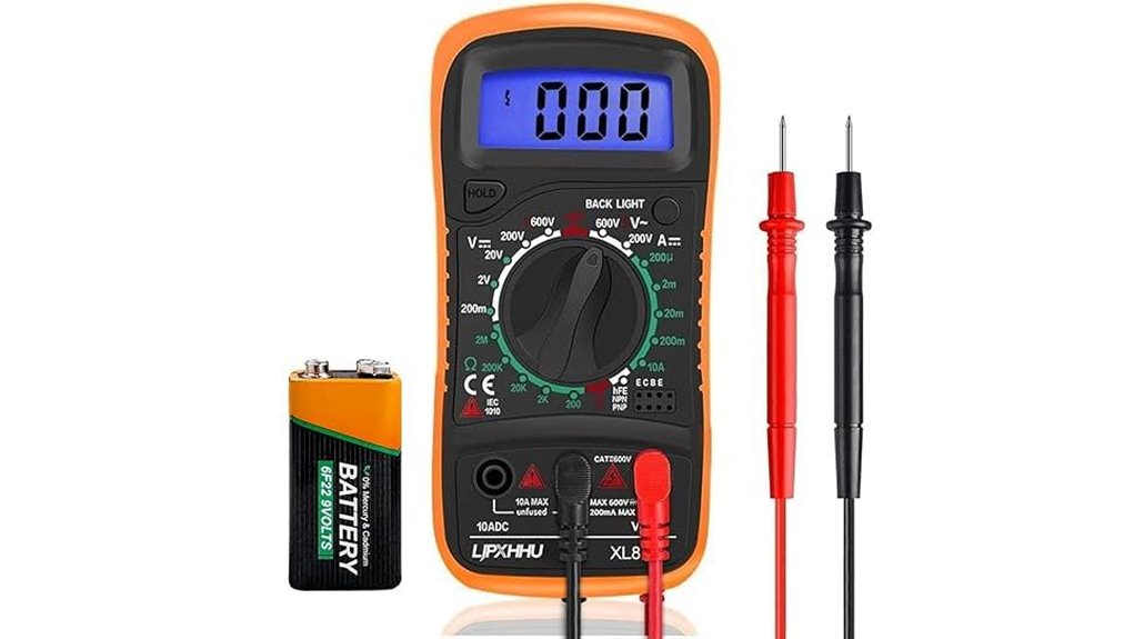 digital 2000 count backlit multimeter