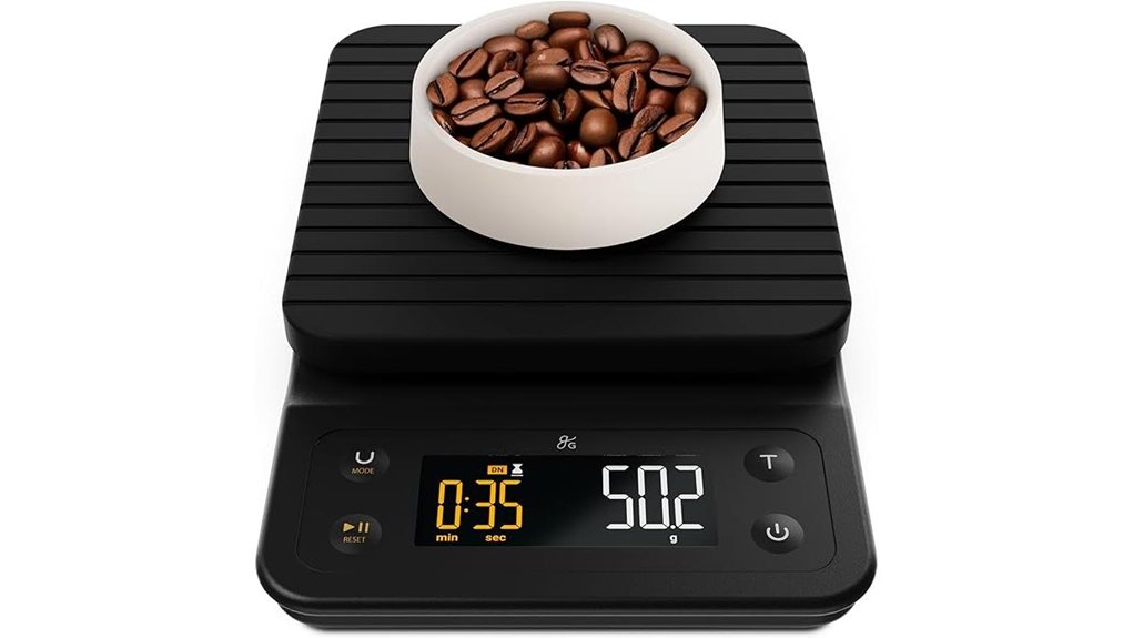 digital coffee scale with timer