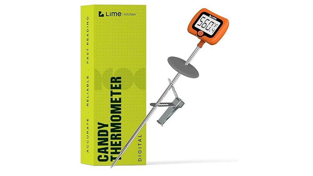 digital instant read thermometer with clip