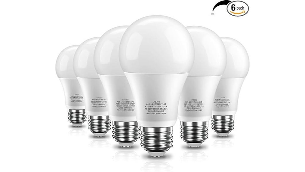 dimmable 100w equivalent a19 leds