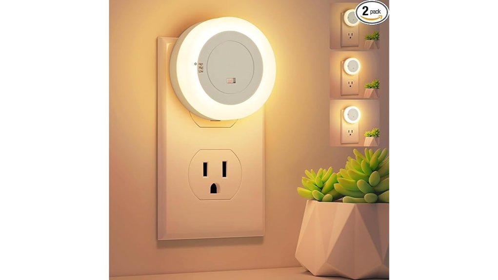 dimmable plug in led nightlights
