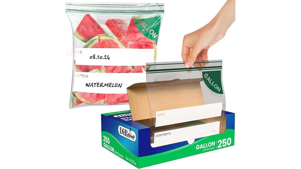 dirose 1 gallon reclosable bags