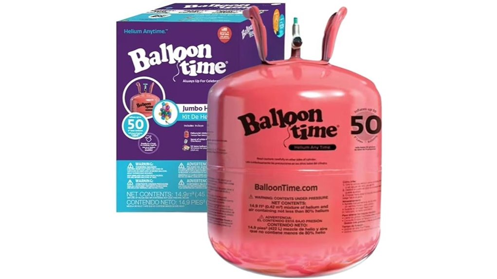 disposable 14 9 cu ft helium tank