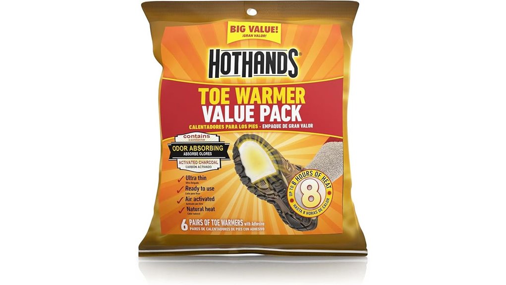 disposable toe warmers six pack